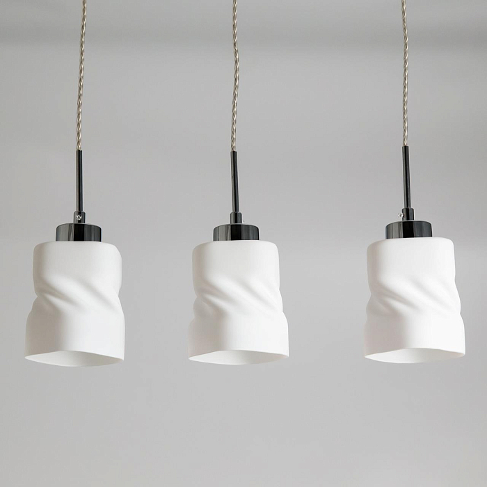 CL126232 Берта Хром+Венге Св-к Подвес Светильник тройной  CL126232