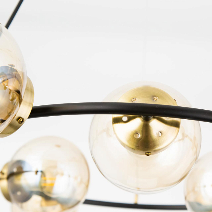 CL105195 Планета Черн+Дымч. Св-к Люстра Люстра подвесная  CL105195