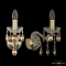 Бра хрустальные 1413B/1/141 G K721 Бра на 1 лампу Bohemia Ivele Crystal 1413B/1/141 G K721