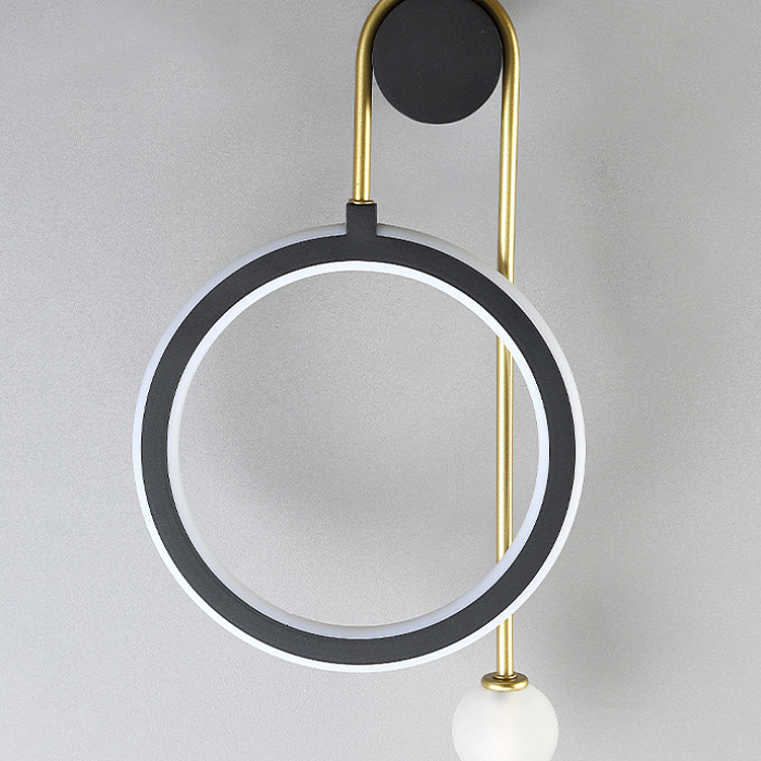 Бра Crystal Lux CORIDA AP25W LED BLACK/GOLD