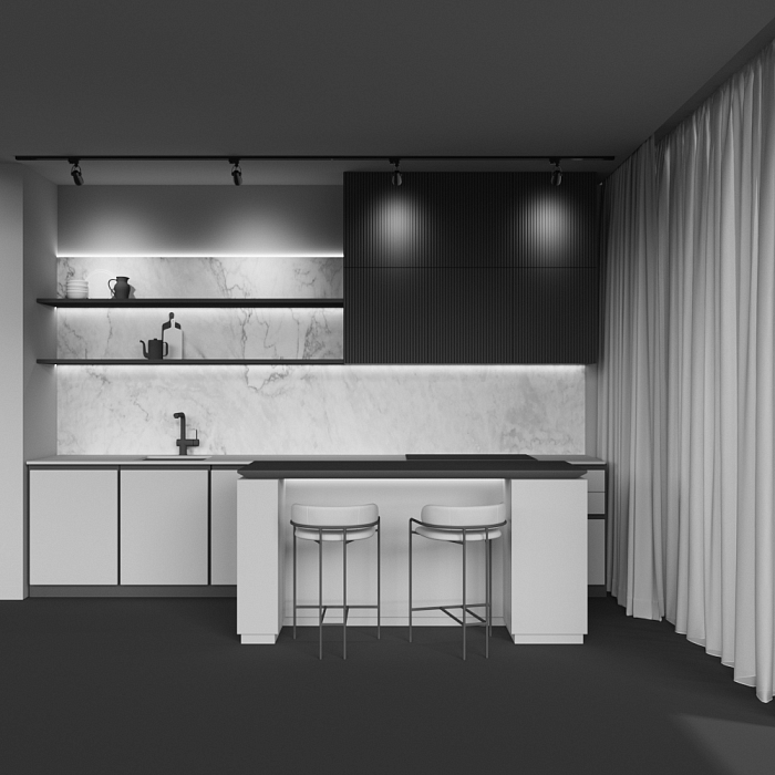 Трековая система Трековый светильник Technical TR001-1-GU10-B