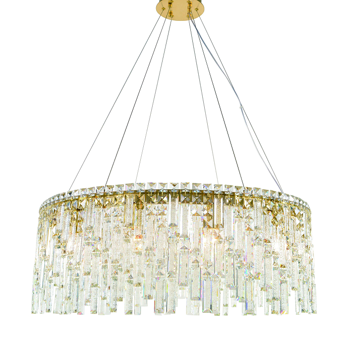Люстра NewRgy 6073P/12A PLATING BRASS H+CLEAR