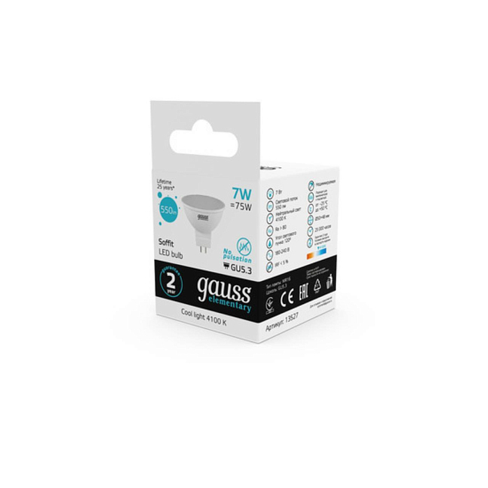 Лампочка GAUSS 13527_GAUSS