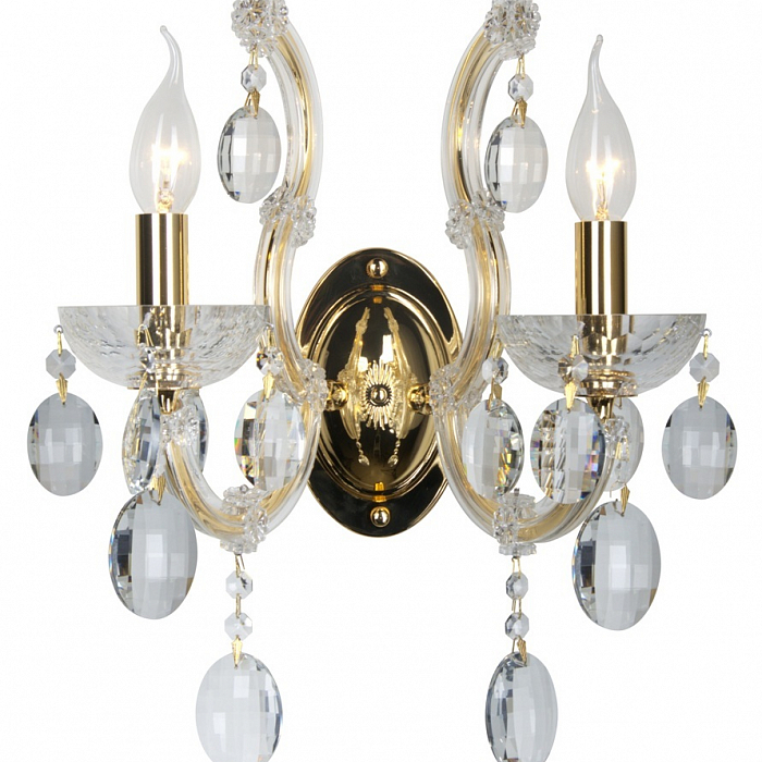 Бра на 2 лампы Crystal Lux HOLLYWOOD AP2 GOLD