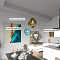 Светильник Crystal Lux NUESTRO SP1 CHROME/BLUE