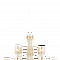 Люстра подвесная Sfera Sveta 79250/6+3 YG+AMB