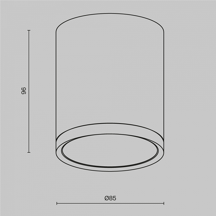 Светильник накладной Technical C086CM-GX53-MRD-BW