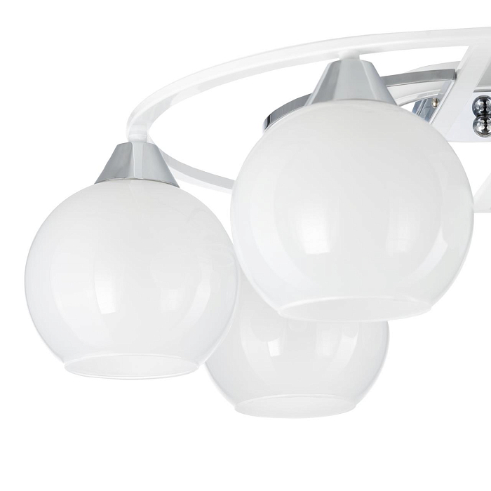 CL121160 Отто Белый+Хром Св-к Люстра Люстра потолочная  CL121160