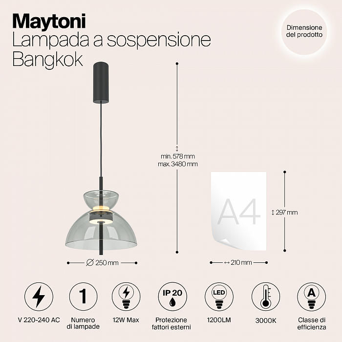 Светильник Maytoni MOD185PL-L11B3K2