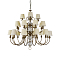 Люстра Newport 31010+12/C black brass без абажуров