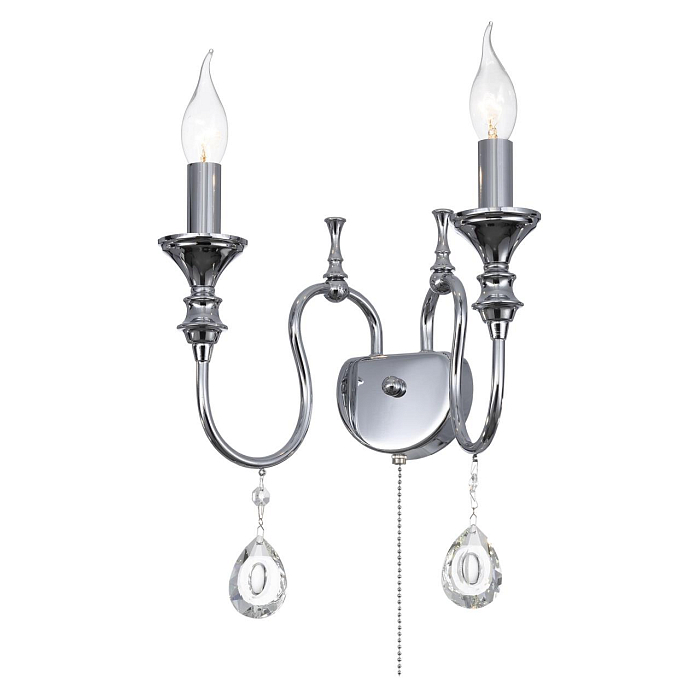 CL437321 Рига Хром Св-к Бра Бра на 2 лампы  CL437321