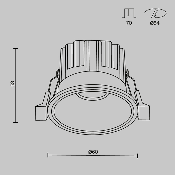 Светильник Technical DL058-7W2.7K-W