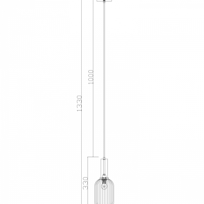 Светильник одинарный Freya FR8013PL-01AM