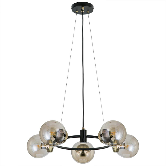 CL105155 Планета Черн+Дымч. Св-к Люстра Люстра подвесная  CL105155