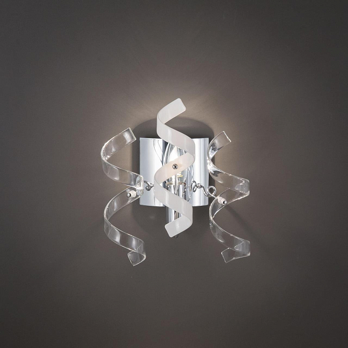 CL222321 Рандом Хром+Прозр+Бел Св-к Бра Бра на 1 лампу  CL222321