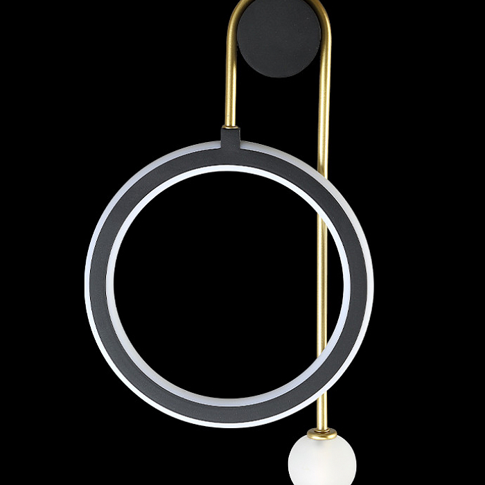 Бра Crystal Lux CORIDA AP25W LED BLACK/GOLD