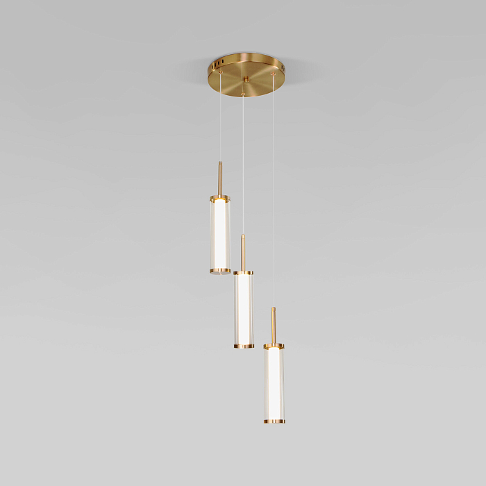 Люстра Eurosvet 50386/3 LED латунь