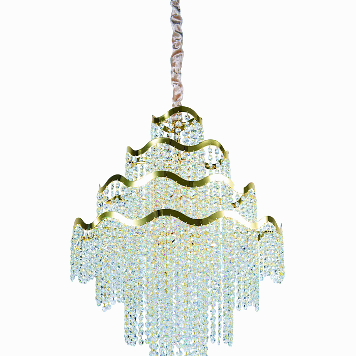 Люстра NewRgy 5656E/9A GOLD+CLEAR