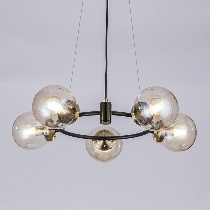 CL105155 Планета Черн+Дымч. Св-к Люстра Люстра подвесная  CL105155