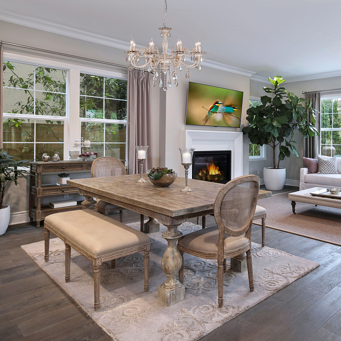 Люстра подвесная Eurosvet 3281/8 белый с золотом / тонированный хрусталь