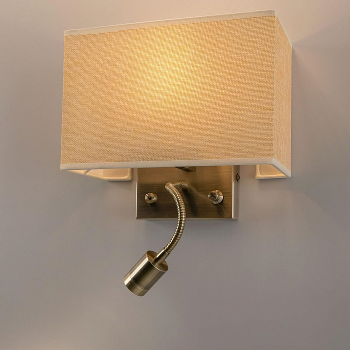 CL704303 Декарт Стар.Бронза+Песочный Св-к Настенны Бра светодиодное  CL704303