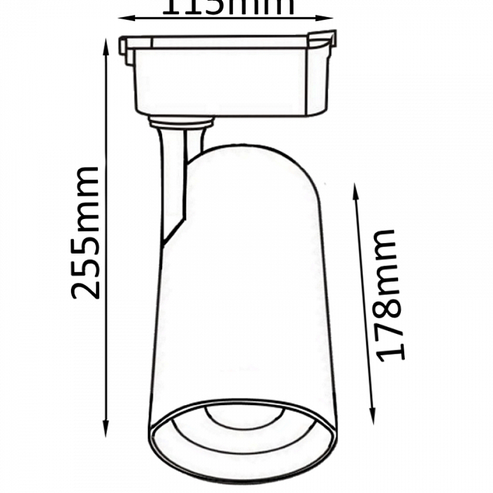 Светильник Трековый светильник Crystal Lux CLT 0.31 006 40W BL