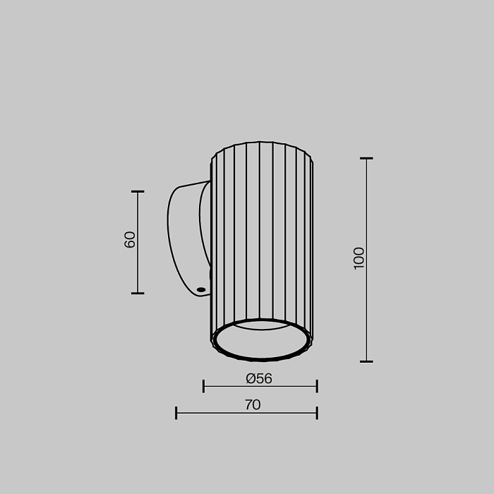 Бра Technical C106WL-01-GU10-B