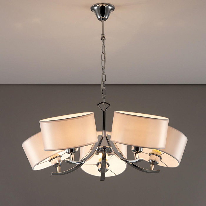 CL466150 Эвита Хром+Белый Св-к Люстра Люстра подвесная  CL466150