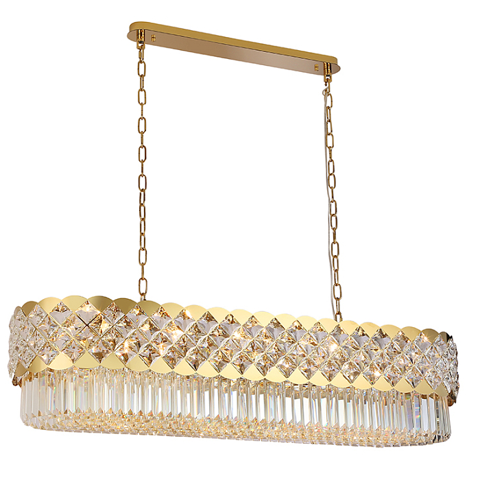 Люстра Newport 8300/120 oval gold polished