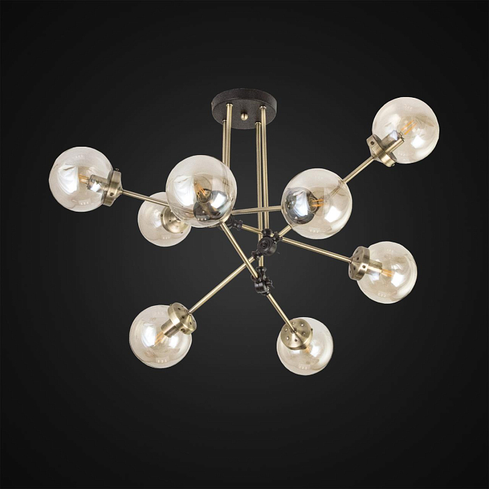 CL105185 Планета Черн+Дымч. Св-к Люстра Люстра на штанге  CL105185