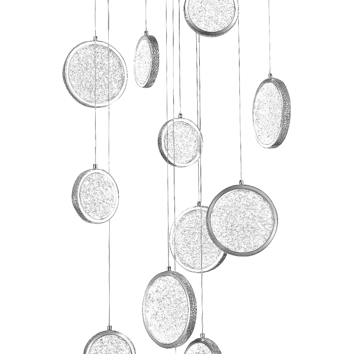 Люстра NewRgy D2061-DW-12 CHROME