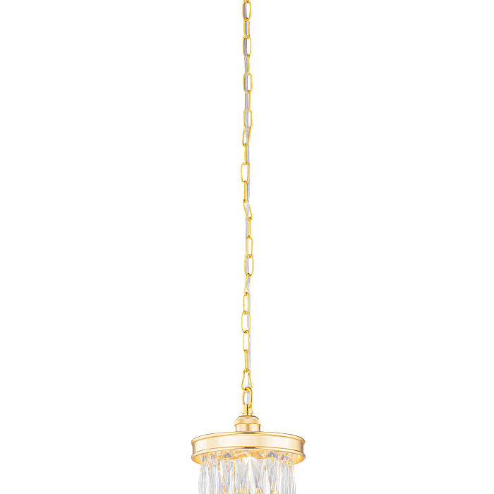 Люстра NewRgy 2727E/1A GOLD+CLEAR