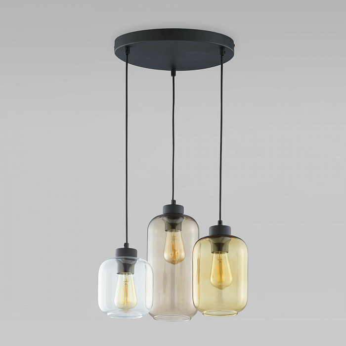 Люстра тройной TK Lighting 3175 Marco Brown