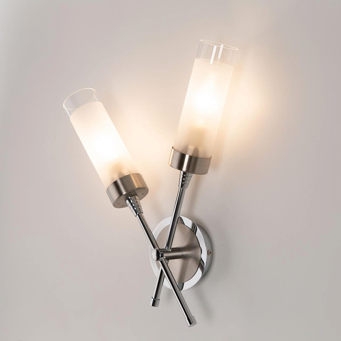 CL109321 Хеликс Хром Мат+Хром Св-к Бра Бра на 2 лампы  CL109321