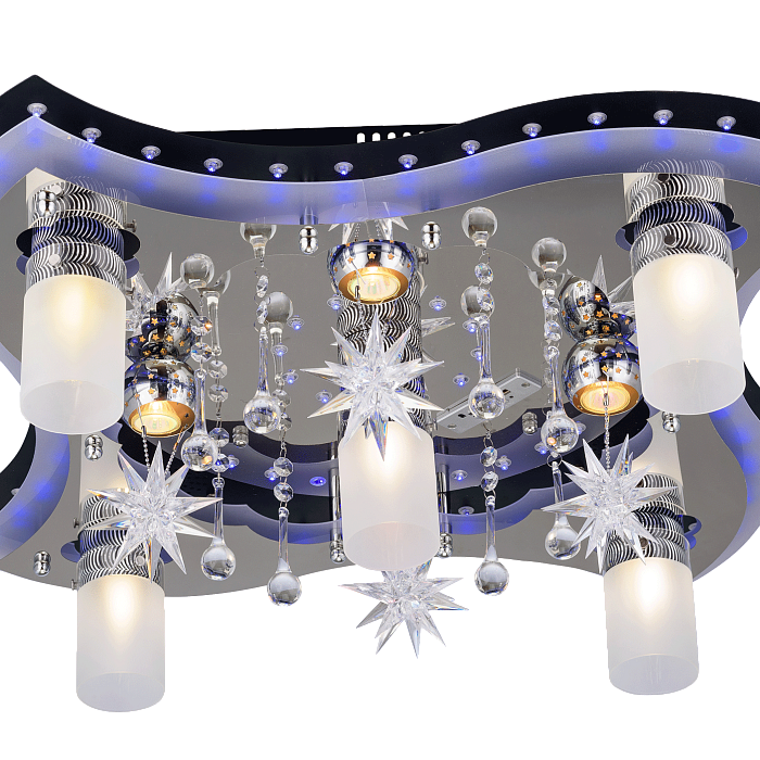 Люстра Sfera Sveta 8256/5+4 BK+CR MIX