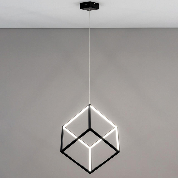 CL719301 Куб Черный Св-к Подвес, LED 40W*4000K Светильник светодиодный  CL719301