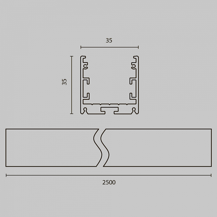 Led Strip ALM-3535R-B-D-2.5M