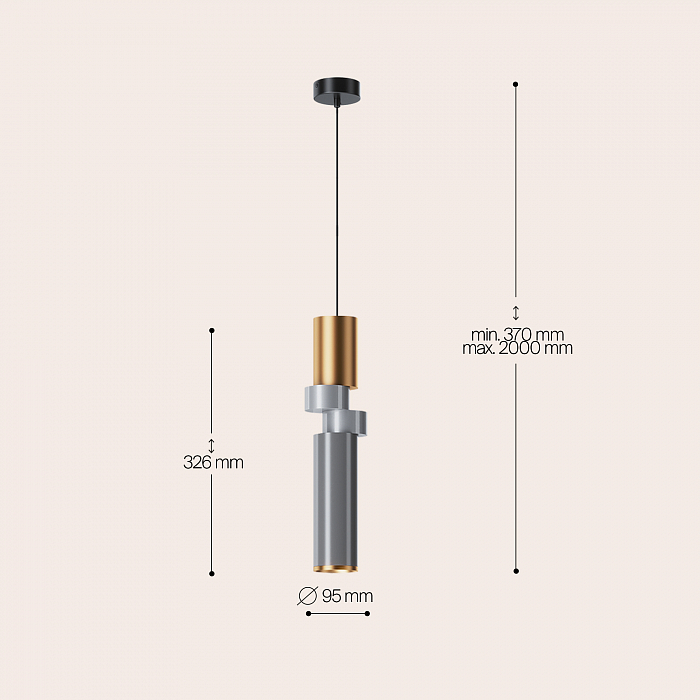Светильник одинарный Maytoni MOD303PL-01CFL3