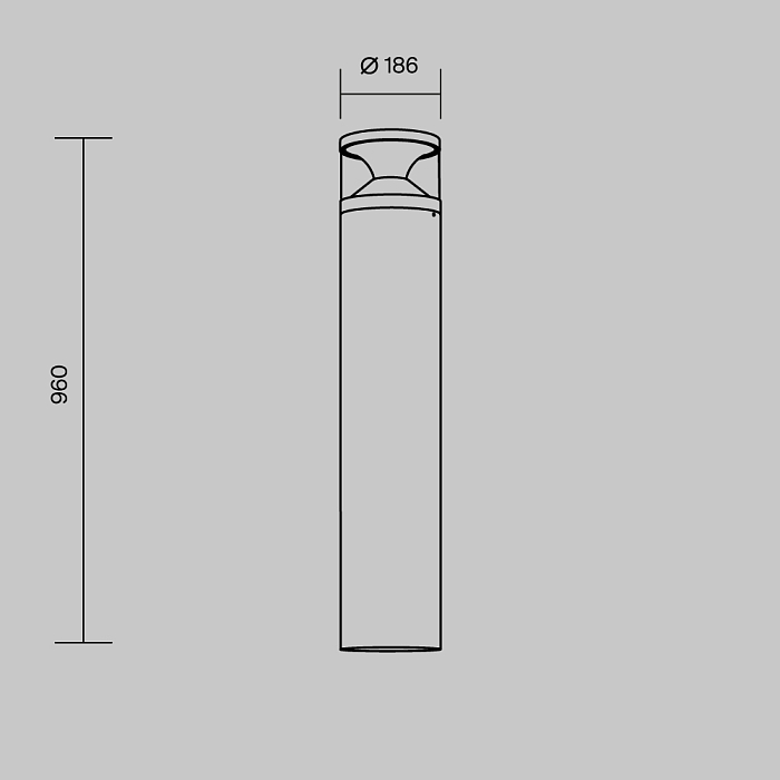 Уличный светильник Outdoor O496FL-L21B3K2
