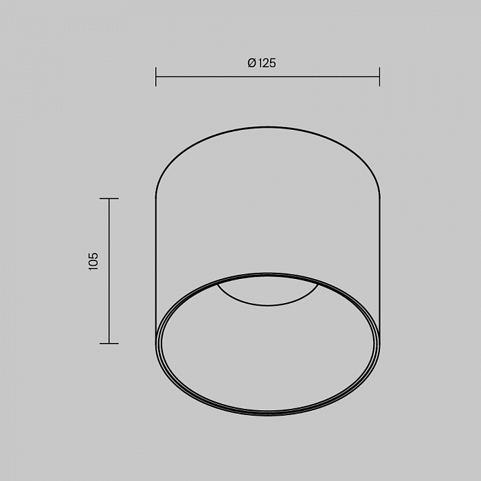 Светильник Technical C064CL-01-25W4K-D-RD-WB