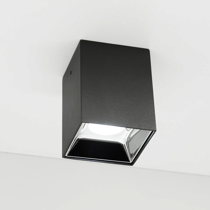 CL7440212 Старк Черный+Хром Св-к Потол. 12W*3500K Светильник накладной  CL7440212