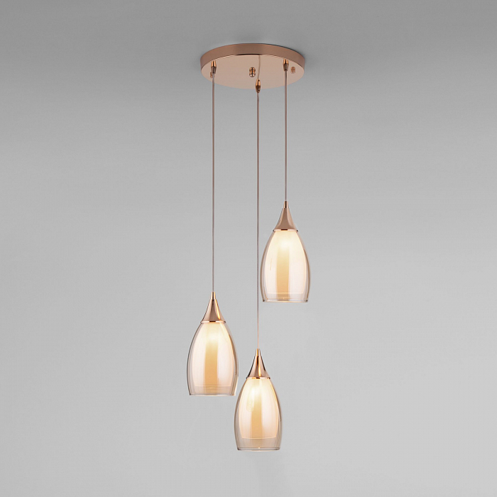 Люстра тройной Eurosvet 50085/3 золото