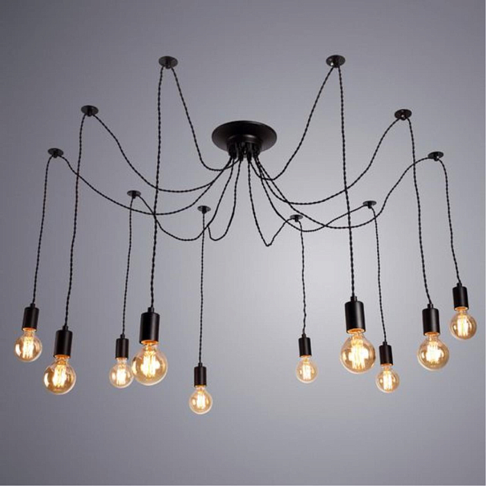 Люстра подвесная ARTE LAMP A9184SP-10BK