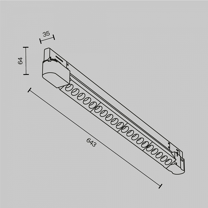 Трековая система Technical TR195-3-20W2.7K-M-B