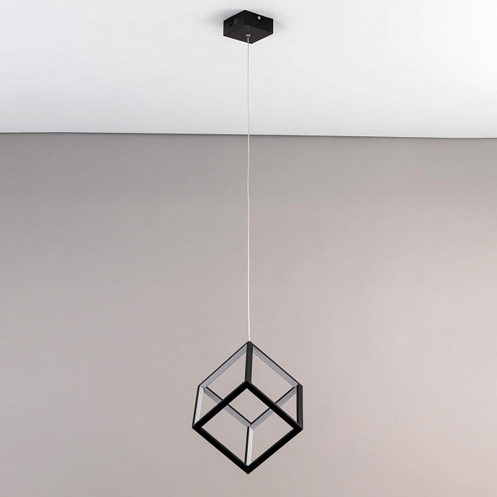 CL719201 Куб Черный Св-к Подвес, LED 30W*4000K Светильник светодиодный  CL719201