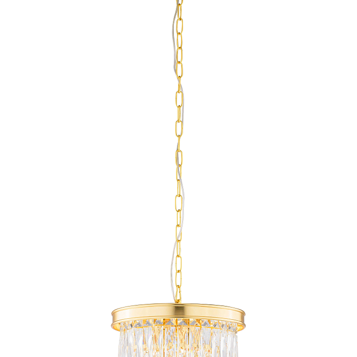 Люстра NewRgy 2718E/3A GOLD+CLEAR
