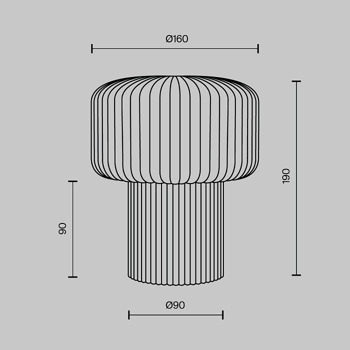 Настольная лампа Maytoni MOD404TL-01GR