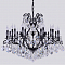 Люстра большая Crystal Lux MAGNIFICO SP19 BLACK/TRANSPARENT