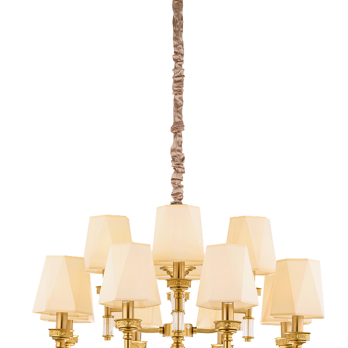 Люстра подвесная NewRgy 8679/8+4LT BRASS