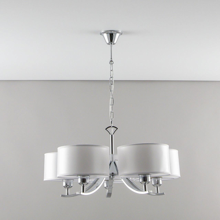 CL466150 Эвита Хром+Белый Св-к Люстра Люстра подвесная  CL466150
